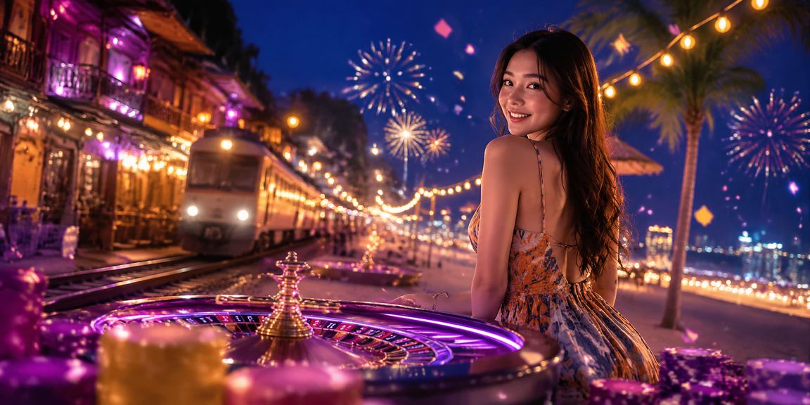 Màn hình roulette neon tại Hà Nội trong không gian giải trí trực tuyến hiện đại